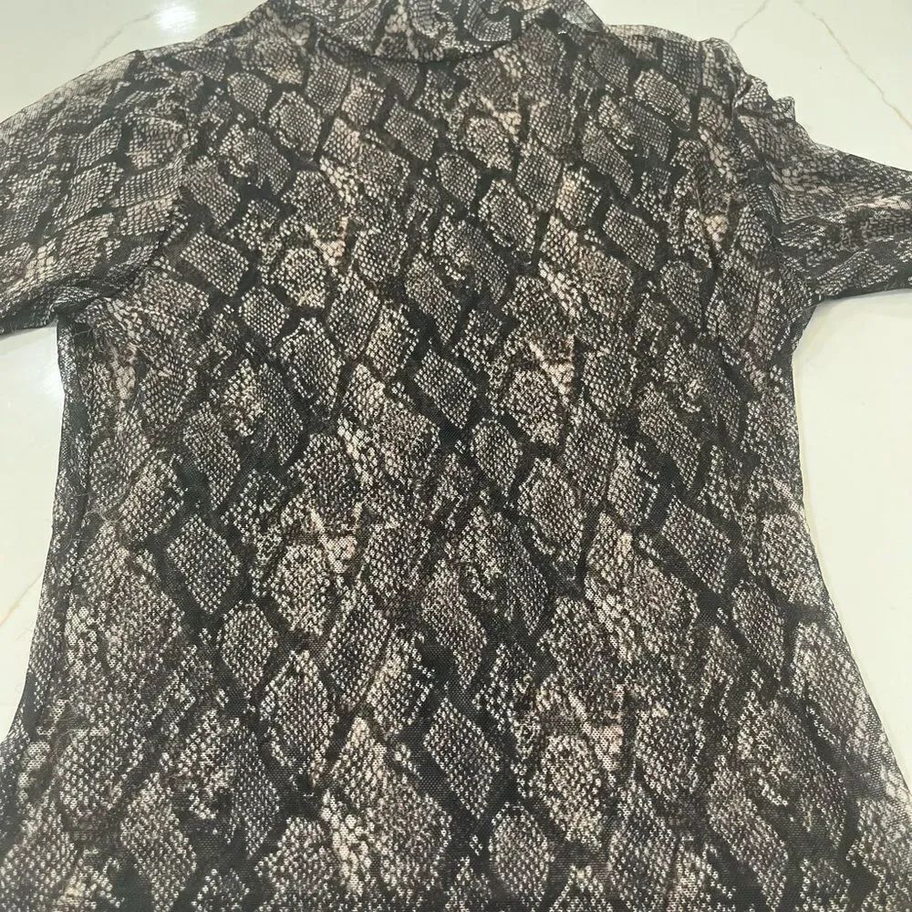 Wild Fable Snakeskin Mesh Top